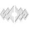 Ekena Millwork Zoe Architectural Grade PVC Ceiling Medallion, 18"W x 12"H x 3"ID x 5 1/2"C x 1"P, Two-Piece CMP18X12ZE2-03000 - alternate 1